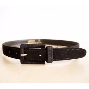 VINTAGE Boho Western Black Suede Belt